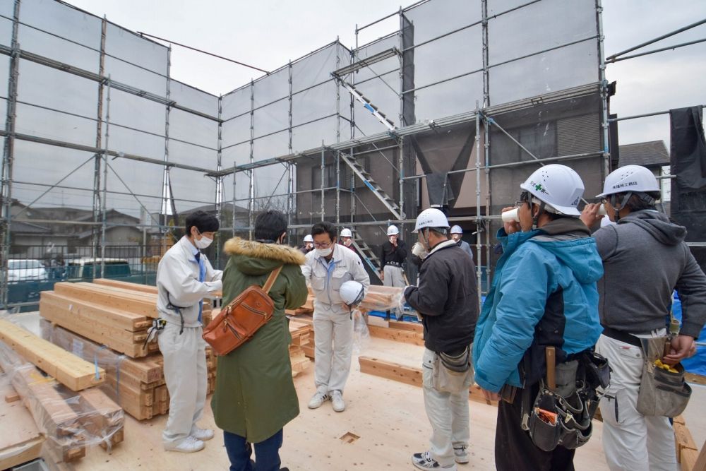 福岡市早良区06　注文住宅建築現場リポート④　～上棟式～