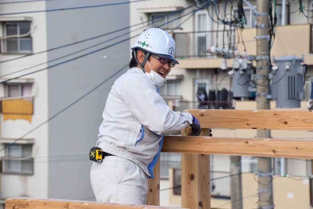 福岡市早良区06　注文住宅建築現場リポート④　～上棟式～