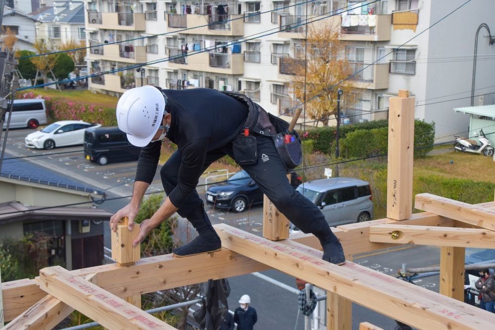 福岡市早良区06　注文住宅建築現場リポート④　～上棟式～