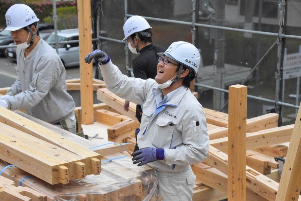 福岡市早良区06　注文住宅建築現場リポート④　～上棟式～