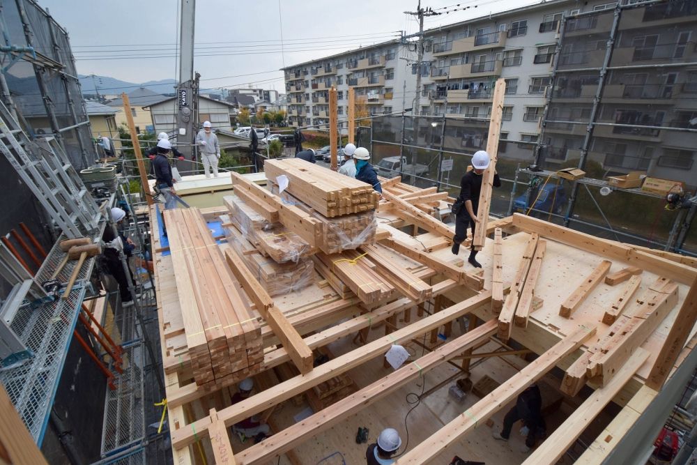 福岡市早良区06　注文住宅建築現場リポート④　～上棟式～