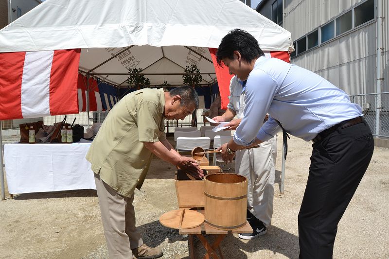 「福岡市博多区02」注文住宅現場リポート①【地鎮祭】