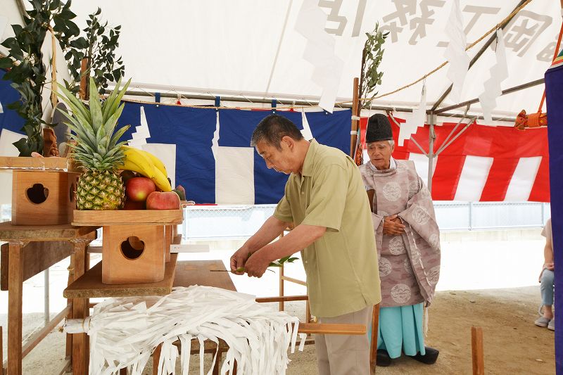 「福岡市博多区02」注文住宅現場リポート①【地鎮祭】