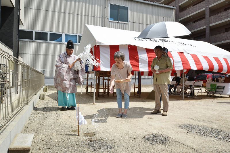 福岡市博多区02　注文住宅建築現場リポート①　～地鎮祭～