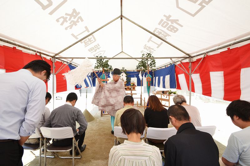 「福岡市博多区02」注文住宅現場リポート①【地鎮祭】