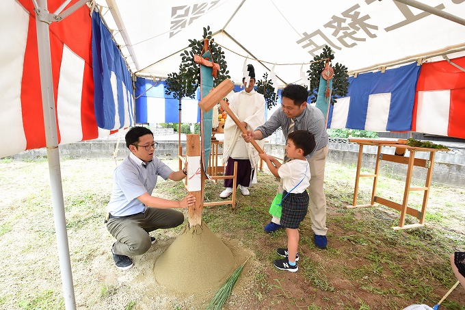 福岡県那珂川市03　注文住宅建築現場リポート①　～地鎮祭～