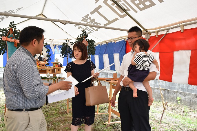 福岡県那珂川市03　注文住宅建築現場リポート①　～地鎮祭～