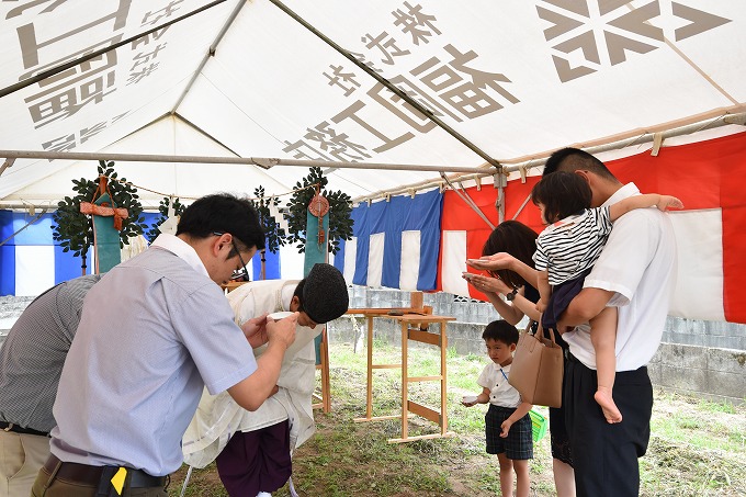 福岡県那珂川市03　注文住宅建築現場リポート①　～地鎮祭～