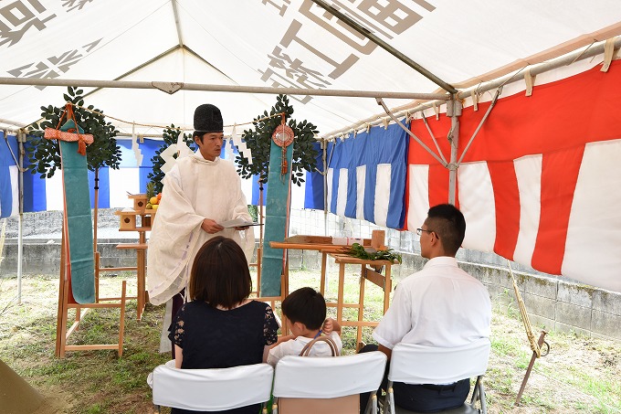 福岡県那珂川市03　注文住宅建築現場リポート①　～地鎮祭～