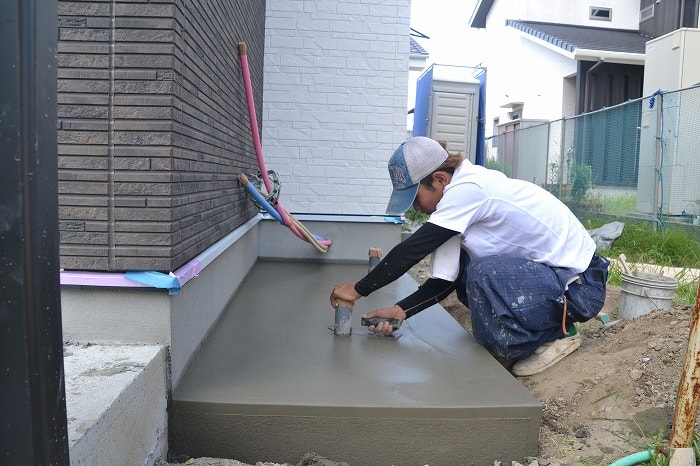 「朝倉郡筑前町東小田01」注文住宅現場リポート⑩【左官工事】【基礎巾木】