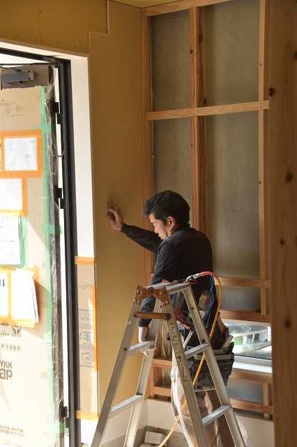 「筑紫野市04」注文住宅現場リポート⑪【左官工事】【基礎巾木】