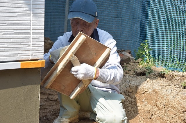 「筑紫野市04」注文住宅現場リポート⑪【左官工事】【基礎巾木】