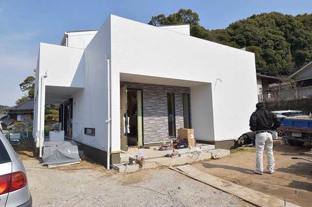 「筑紫野市04」注文住宅現場リポート⑪【左官工事】【基礎巾木】
