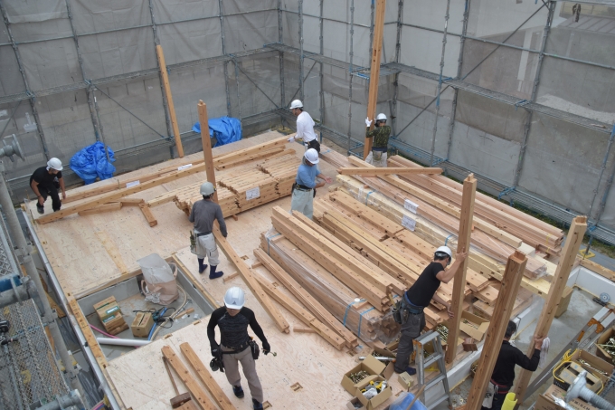 「朝倉郡筑前町中牟田01」注文住宅現場リポート④【上棟式】