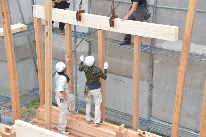 「朝倉郡筑前町中牟田01」注文住宅現場リポート④【上棟式】