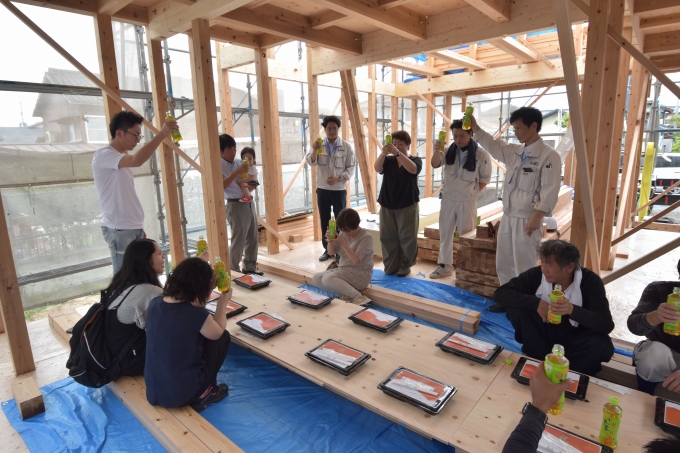 「朝倉郡筑前町中牟田01」注文住宅現場リポート④【上棟式】