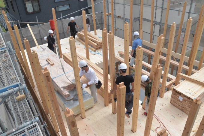 「朝倉郡筑前町中牟田01」注文住宅現場リポート④【上棟式】