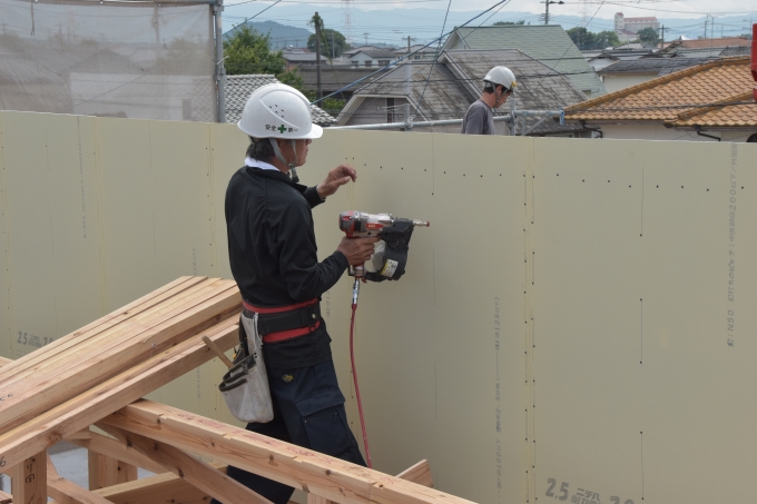 福岡県朝倉郡筑前町中牟田01　注文住宅建築現場リポート④　～上棟式～