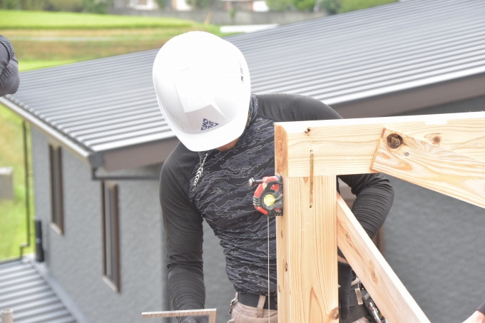 福岡県朝倉郡筑前町中牟田01　注文住宅建築現場リポート④　～上棟式～