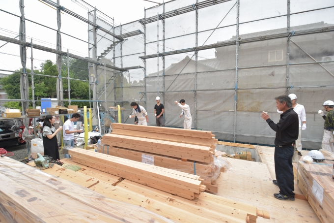 福岡県朝倉郡筑前町中牟田01　注文住宅建築現場リポート④　～上棟式～