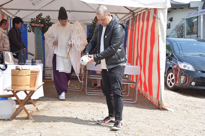 福岡市南区16　注文住宅建築現場リポート①　～地鎮祭～