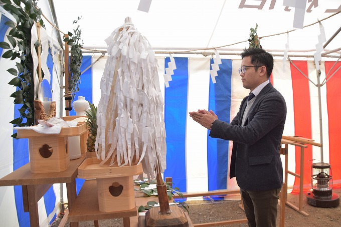「福岡市南区16」注文住宅現場リポート①【地鎮祭】