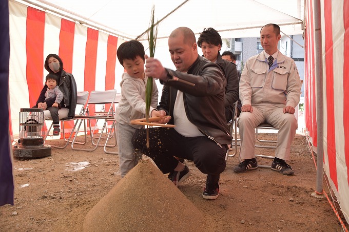 福岡市南区16　注文住宅建築現場リポート①　～地鎮祭～