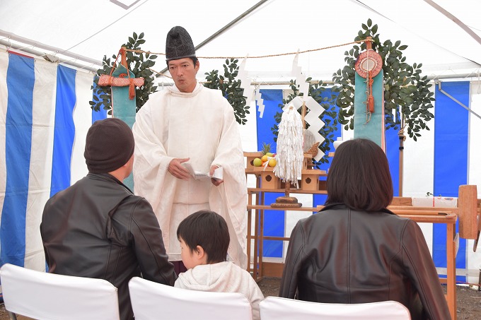 福岡市南区16　注文住宅建築現場リポート①　～地鎮祭～