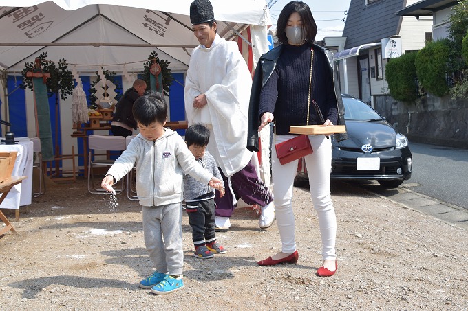 福岡市南区16　注文住宅建築現場リポート①　～地鎮祭～