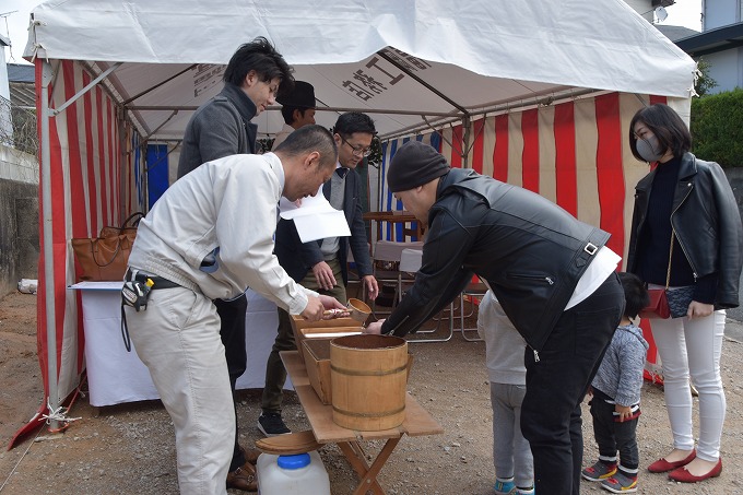 福岡市南区16　注文住宅建築現場リポート①　～地鎮祭～