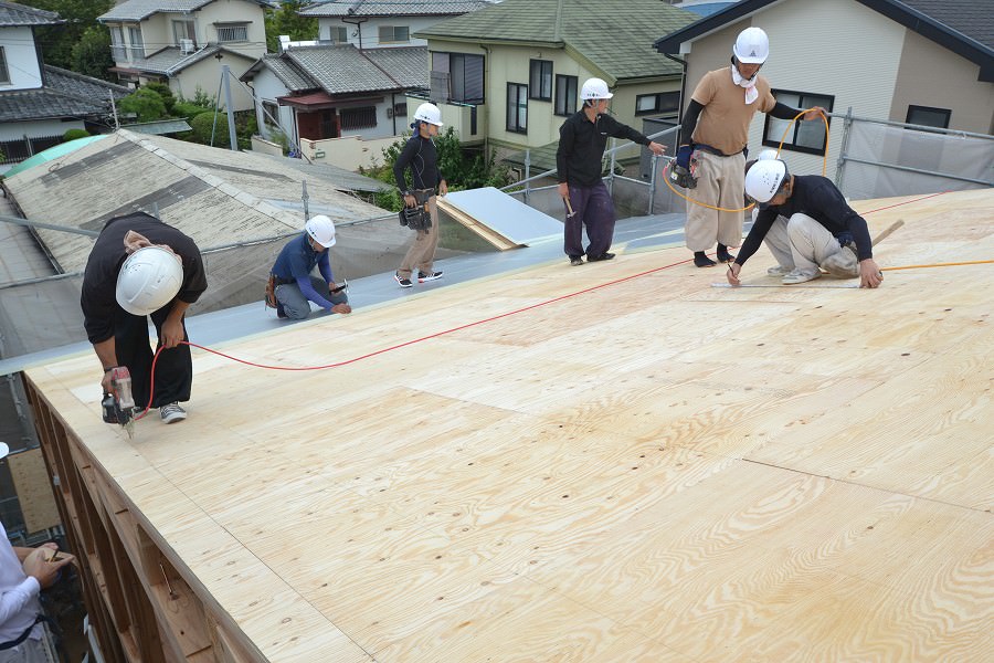 福岡県春日市紅葉ヶ丘西03　注文住宅建築現場リポート⑤　～上棟式～