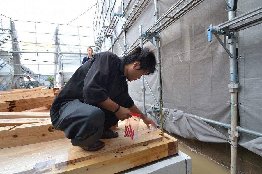 福岡県春日市紅葉ヶ丘西03　注文住宅建築現場リポート⑤　～上棟式～