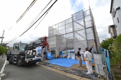 福岡県春日市紅葉ヶ丘西03　注文住宅建築現場リポート⑤　～上棟式～