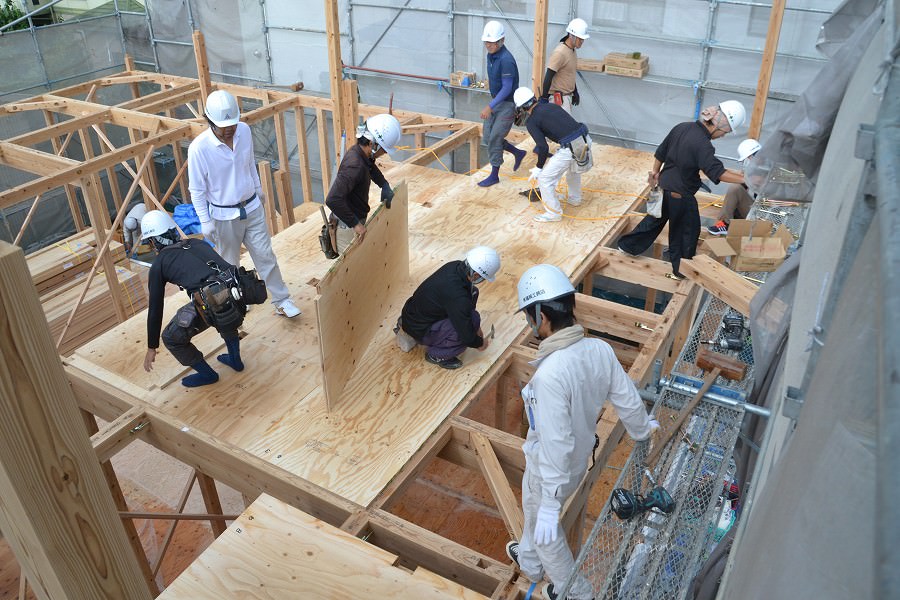 福岡県春日市紅葉ヶ丘西03　注文住宅建築現場リポート⑤　～上棟式～