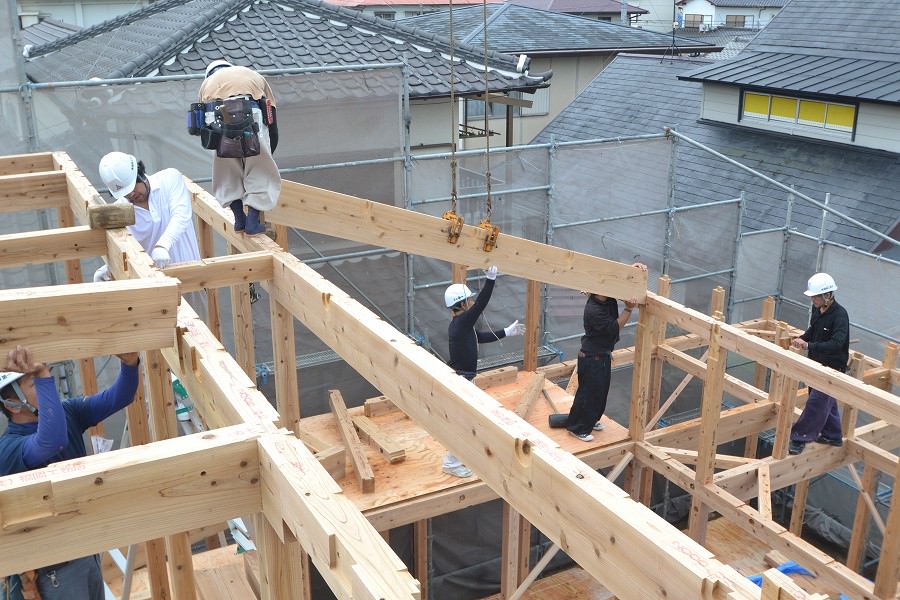 「春日市紅葉ヶ丘西03」注文住宅現場リポート⑤【上棟式】