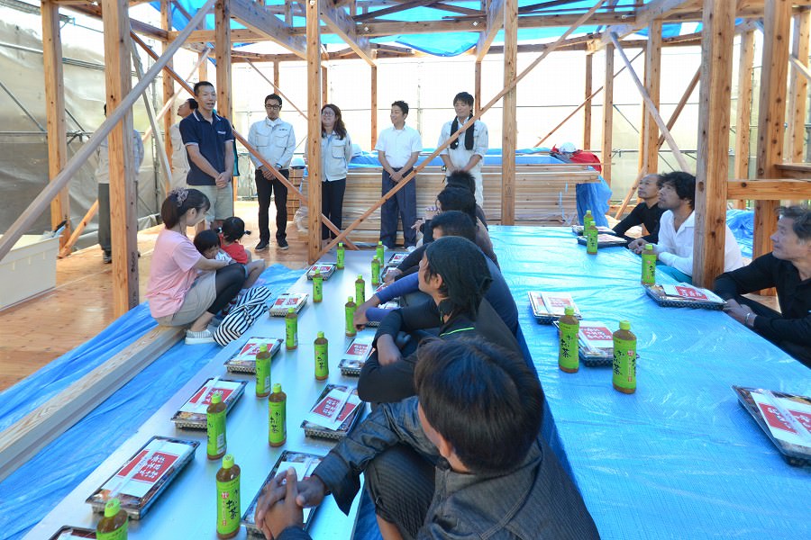 福岡県春日市紅葉ヶ丘西03　注文住宅建築現場リポート⑤　～上棟式～