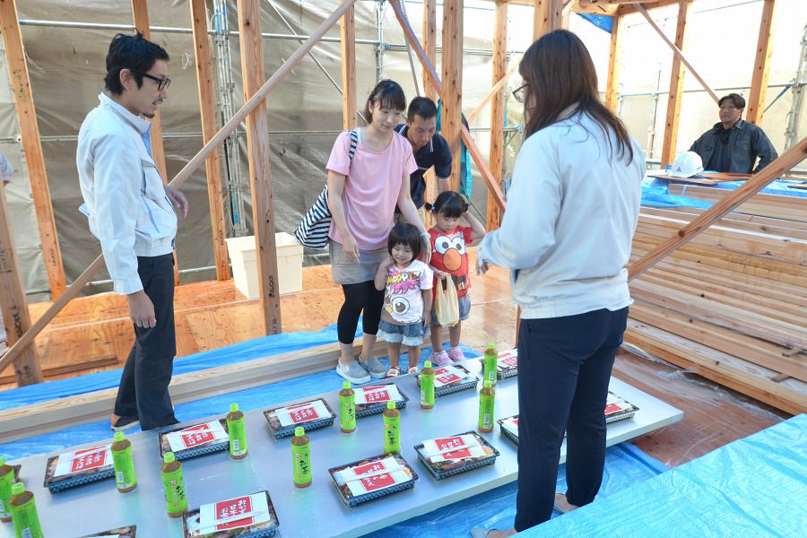 福岡県春日市紅葉ヶ丘西03　注文住宅建築現場リポート⑤　～上棟式～