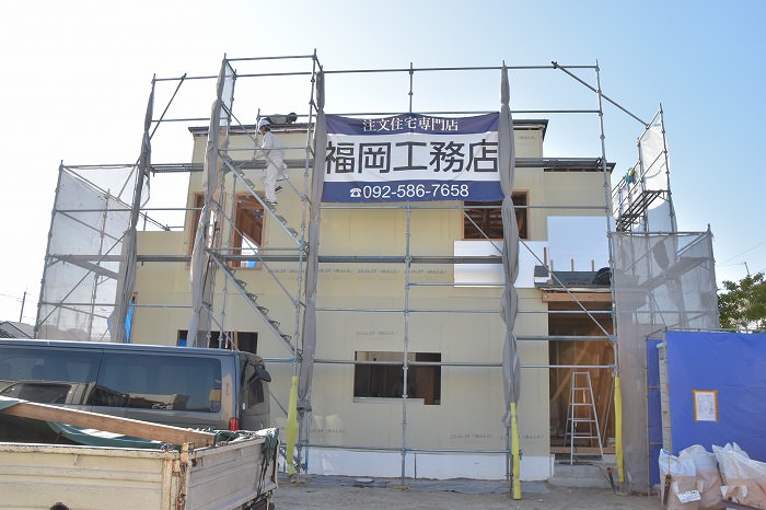 福岡市南区五十川01　注文住宅建築現場リポート⑨