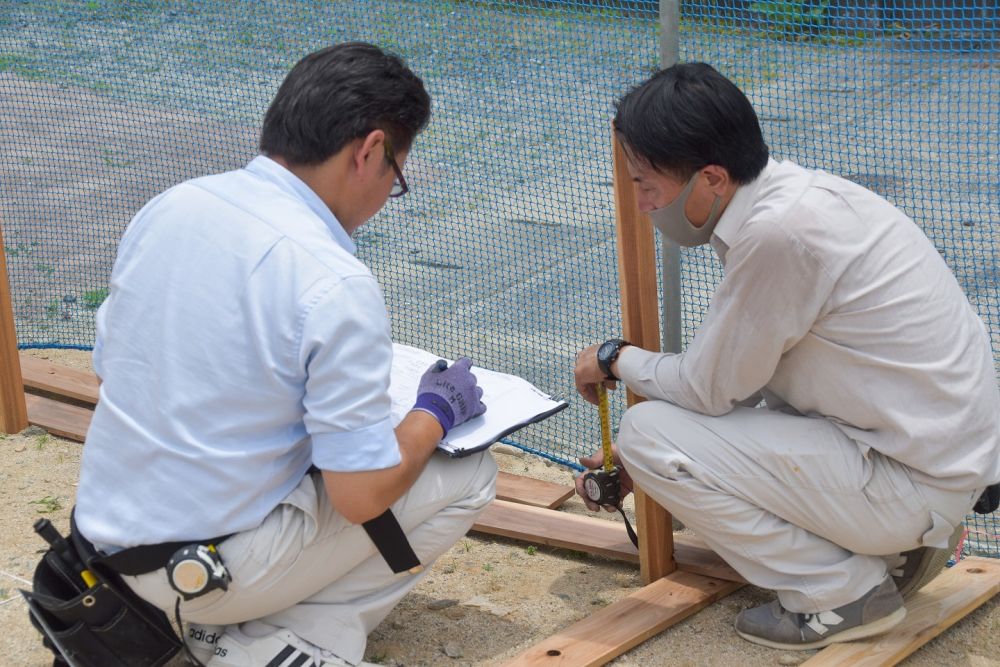 「福岡市早良区東入部01」注文住宅現場リポート②【基礎工事】【遣り方】