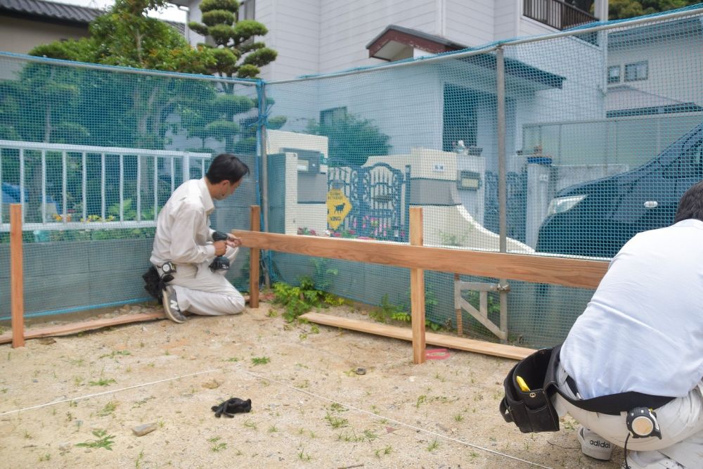 「福岡市早良区東入部01」注文住宅現場リポート②【基礎工事】【遣り方】