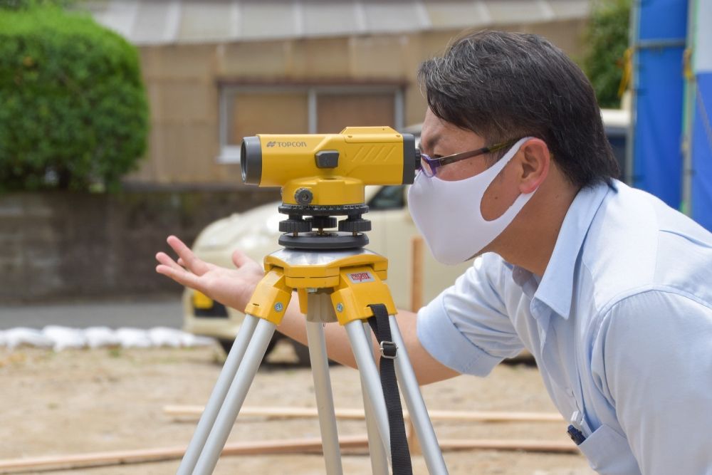 「福岡市早良区東入部01」注文住宅現場リポート②【基礎工事】【遣り方】