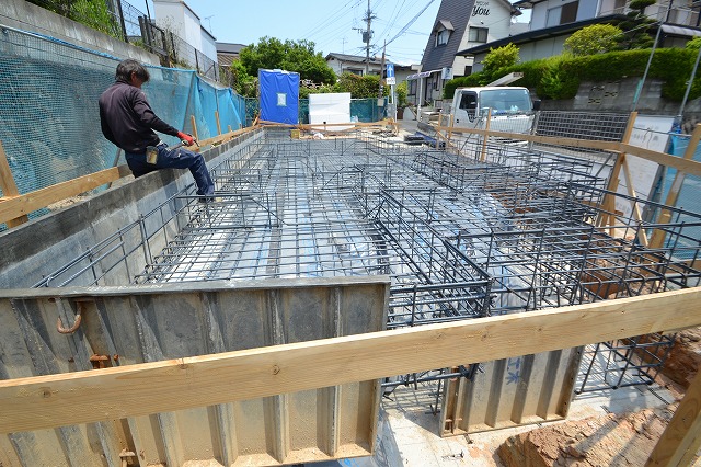 「福岡市南区16」注文住宅現場リポート③【基礎工事】【配筋】