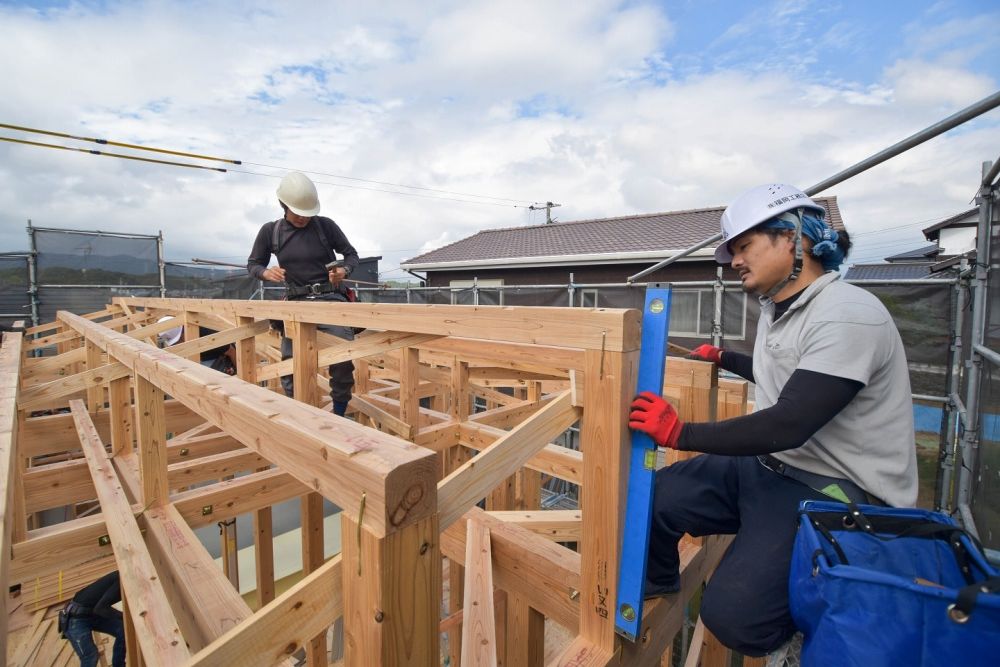 福岡県小郡市05　注文住宅建築現場リポート④　～上棟式～