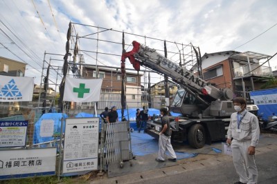 福岡県小郡市05　注文住宅建築現場リポート④　～上棟式～