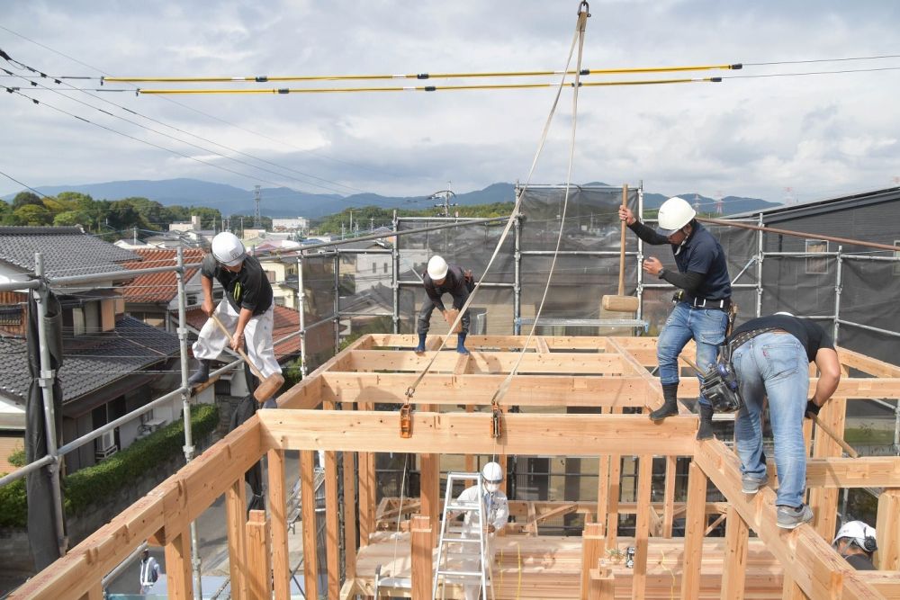 福岡県小郡市05　注文住宅建築現場リポート④　～上棟式～