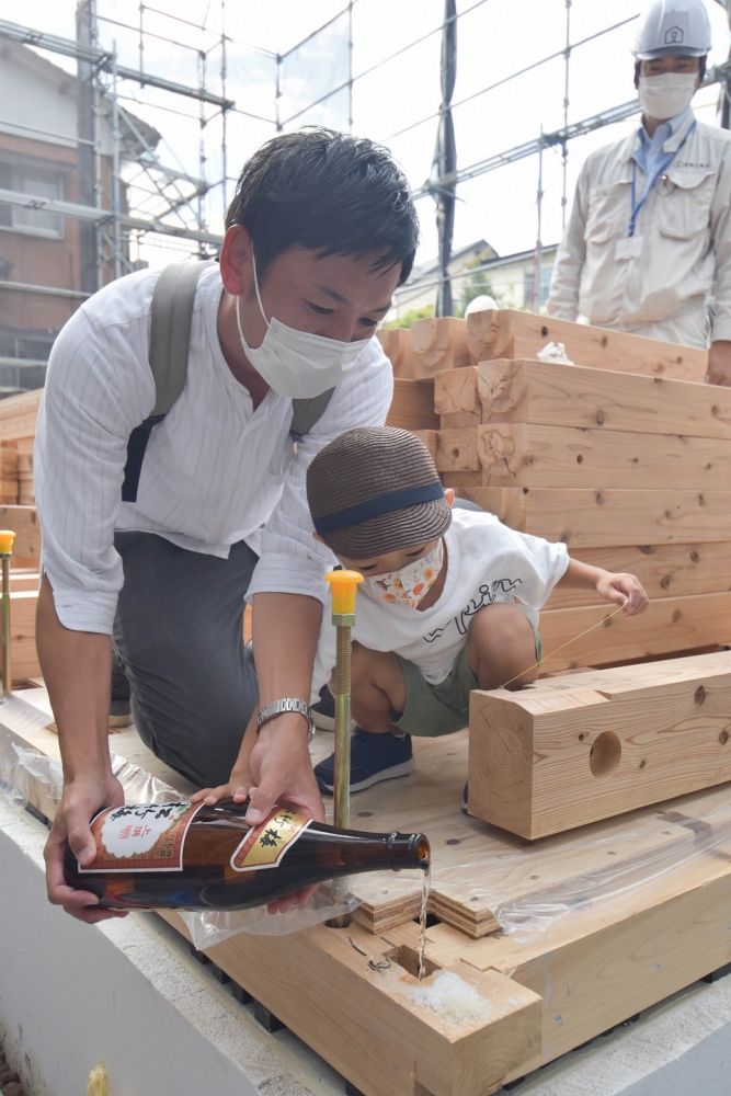 福岡県小郡市05　注文住宅建築現場リポート④　～上棟式～