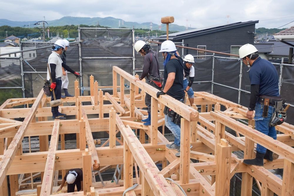 福岡県小郡市05　注文住宅建築現場リポート④　～上棟式～