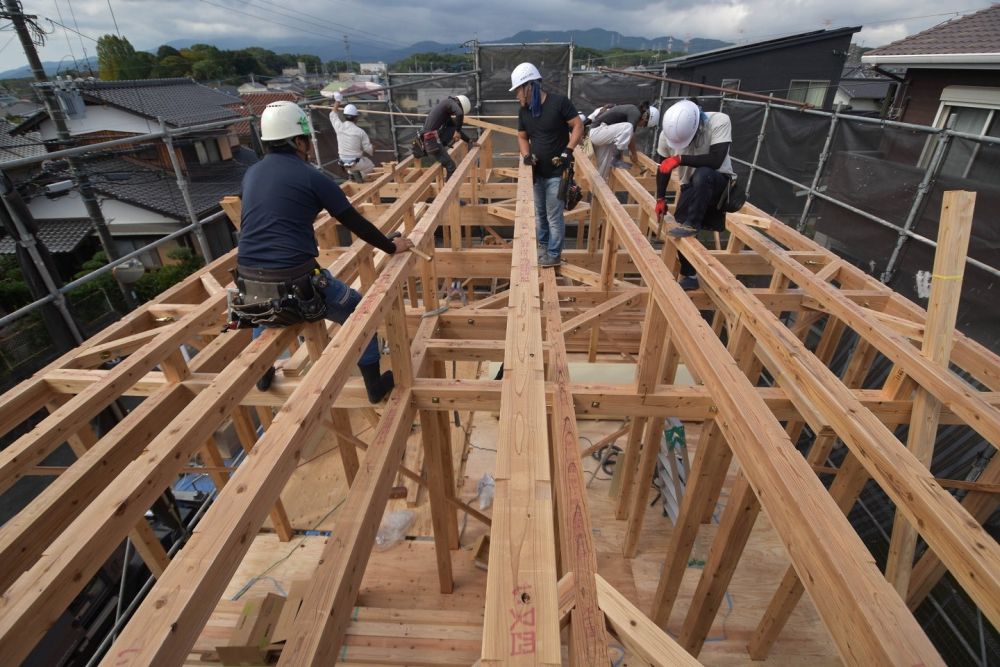 福岡県小郡市05　注文住宅建築現場リポート④　～上棟式～