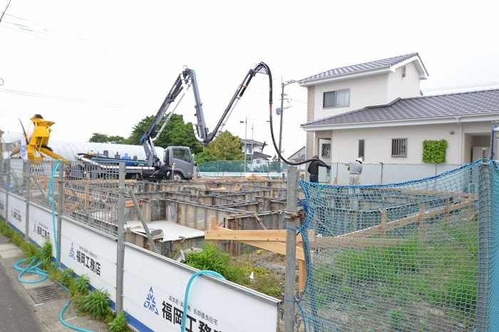 「朝倉郡筑前町東小田01」注文住宅現場リポート③【基礎工事】【立ち上がりコン】
