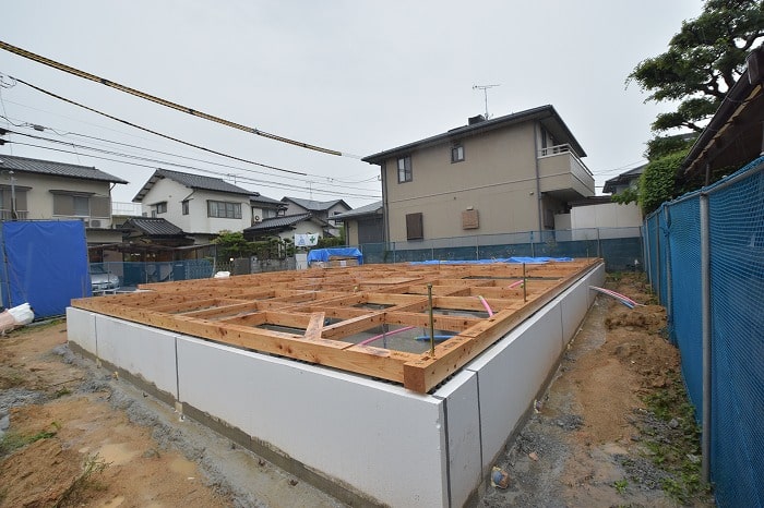 「那珂川市04」注文住宅現場リポート④【木工事】【土台敷き】